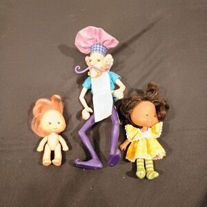 Strawberry Shortcake Vintage Chef Custard Doll & Friends Play Set